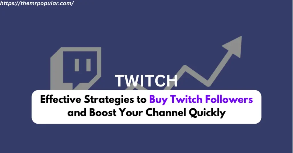 Effective Strategies to Buy Twitch Followers and Boost Your Channel Quickly – The Mr Popular effective strategies to buy twitch followers and boost your channel quickly