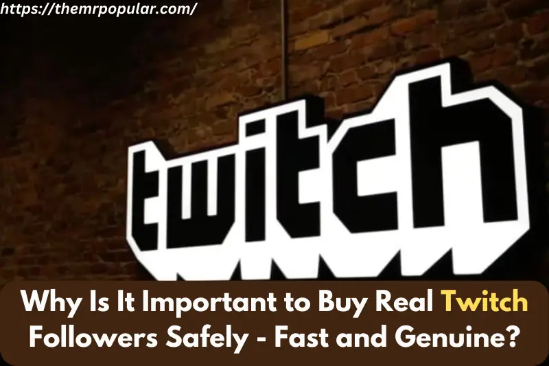 why is it important to buy real twitch followers safely - fast and genuine