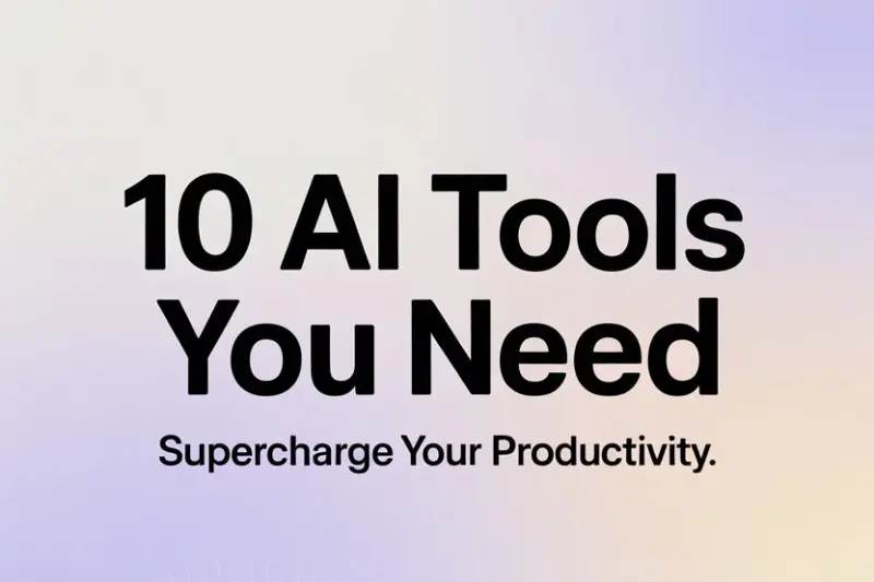 top 10 ai productivity tools in 2025