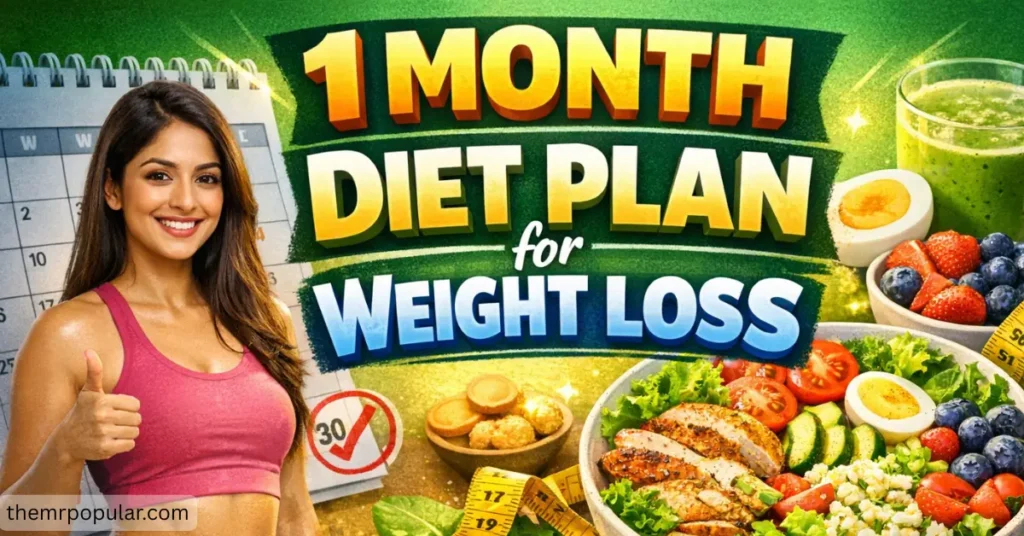 1 month diet plan for weight loss