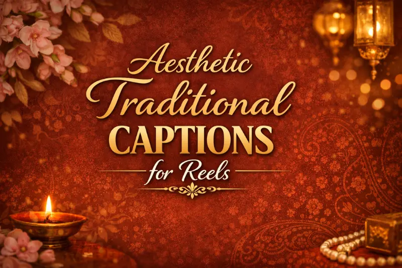 aesthetic traditional captions for reels