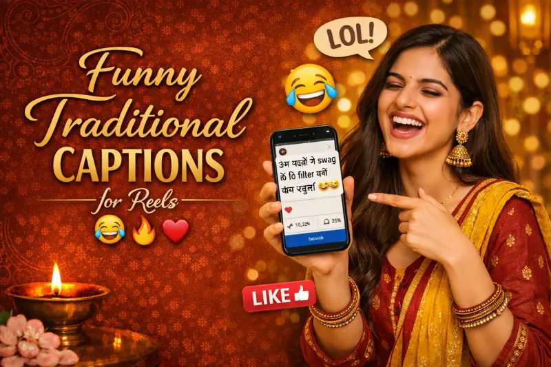 funny traditional captions for instagram reels