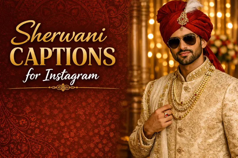 sherwani captions for instagram