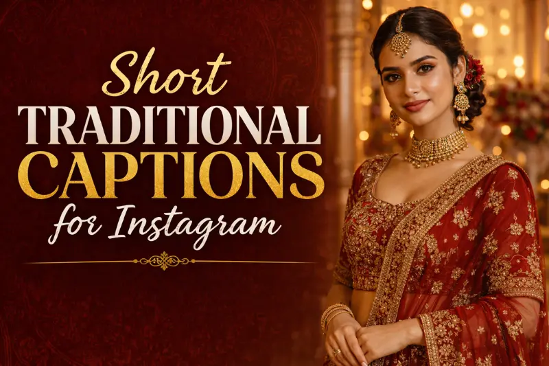 short traditional captions for instagram