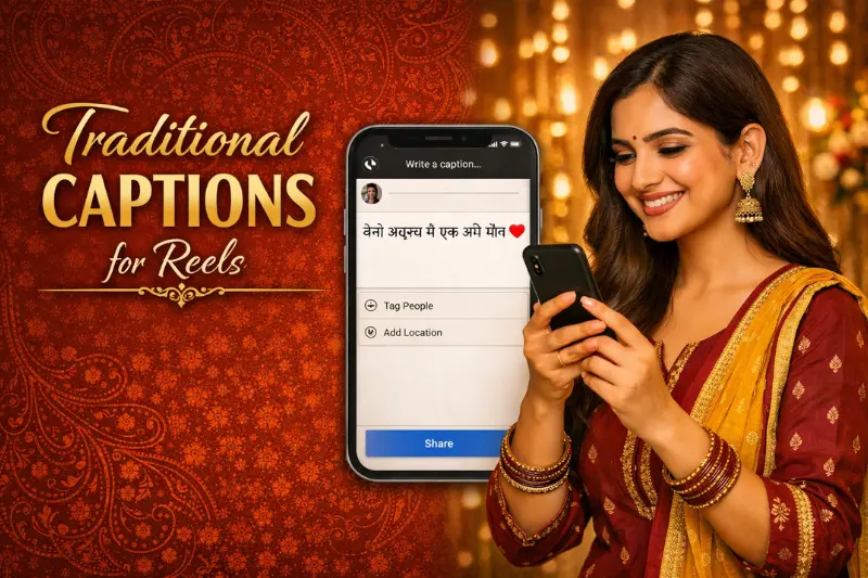 traditional captions for reels