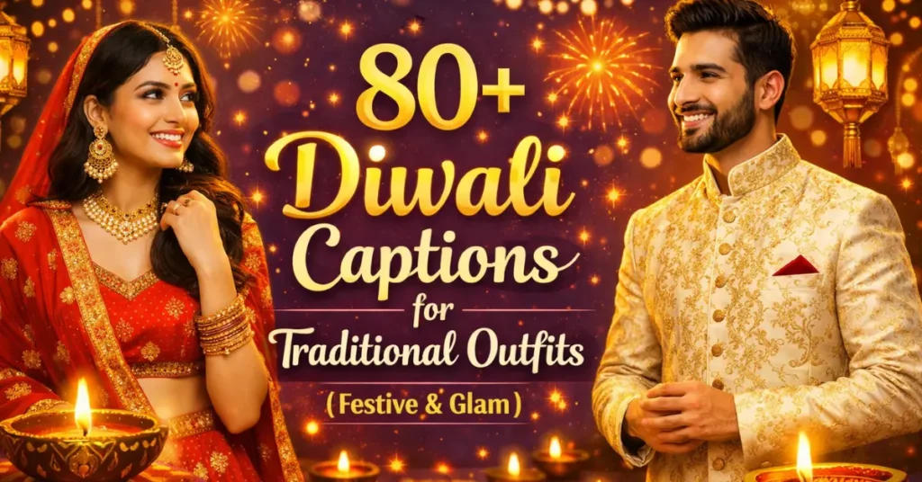 80+ Diwali Captions for Traditional Outfits (Festive & Glam) 80 diwali captions for traditional outfits