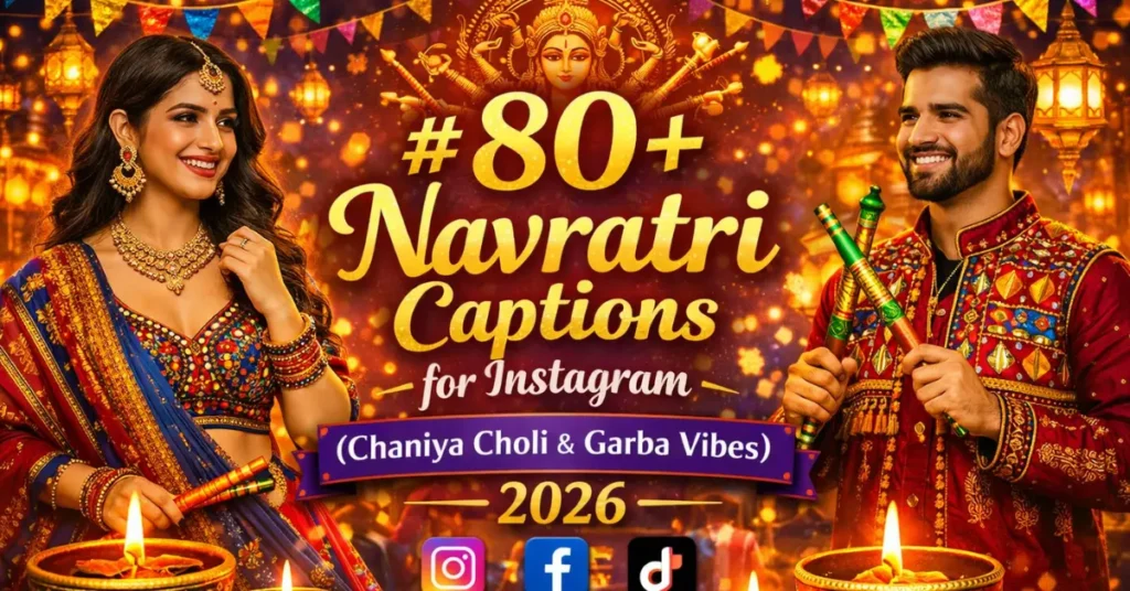 navratri captions for instagram
