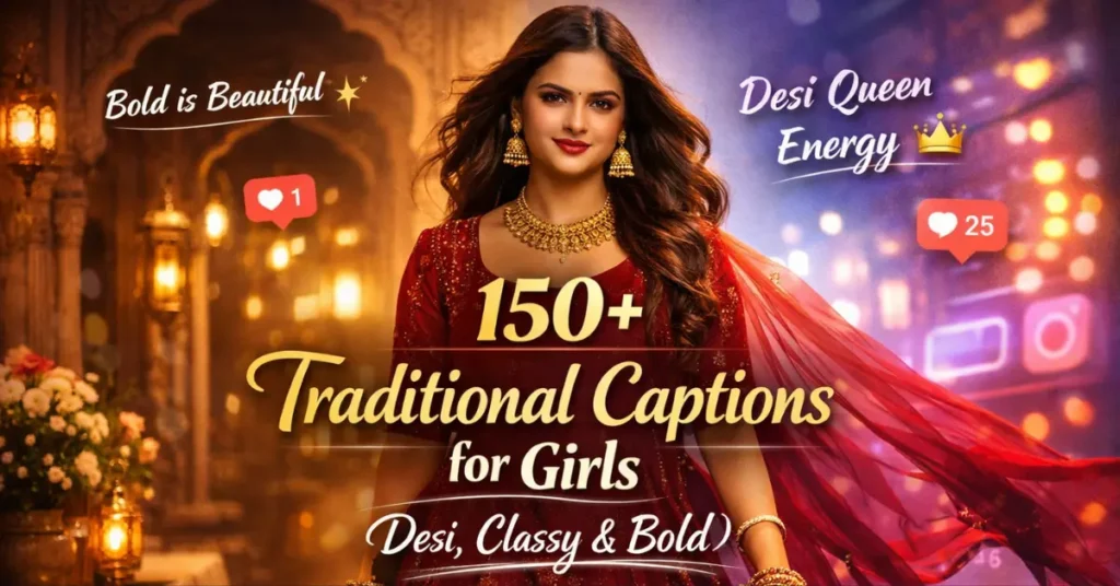 traditional captions for girls