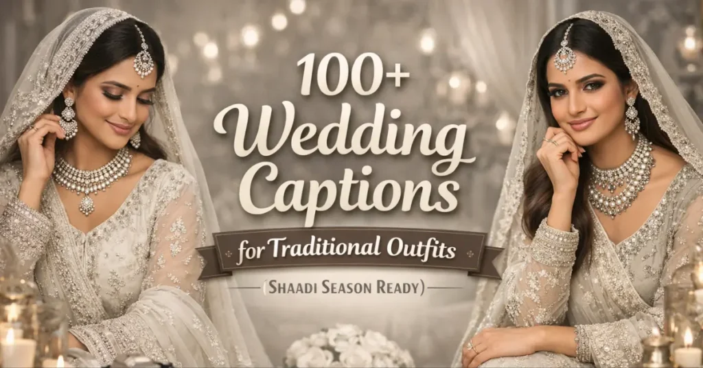 100+ Wedding Captions for Traditional Outfits (Shaadi Season Ready) wedding captions for traditional outfits