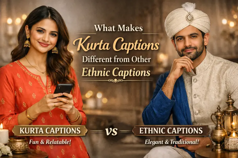 what makes kurta captions different from other ethnic captions