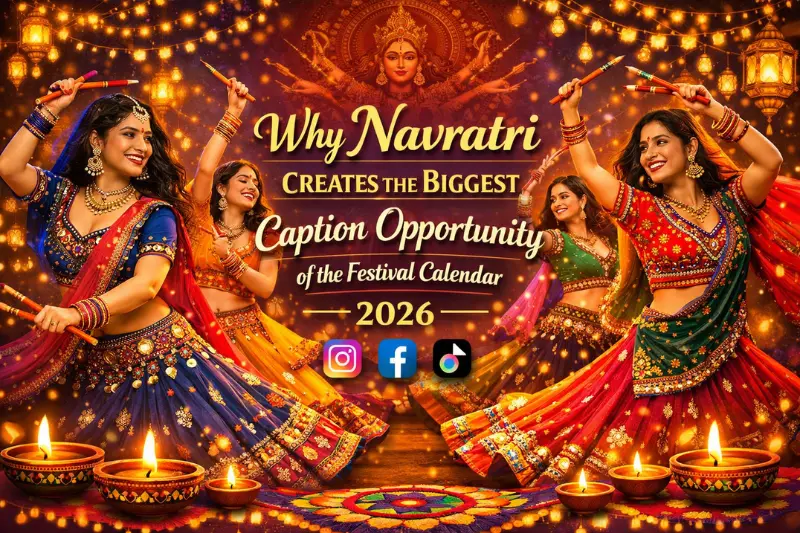 why navratri creates the biggeest captions opportunity