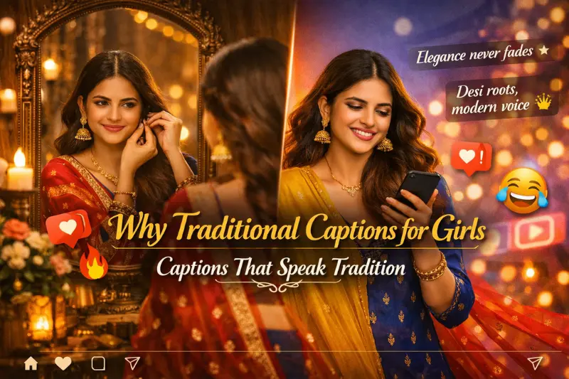 why traditional captions for girls captions that speak tradition