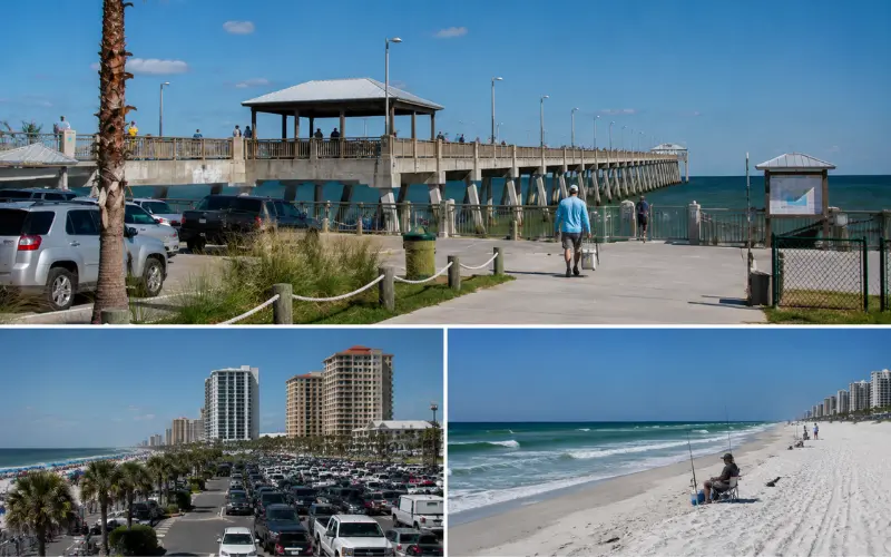 beach and pier access when parking gets tight