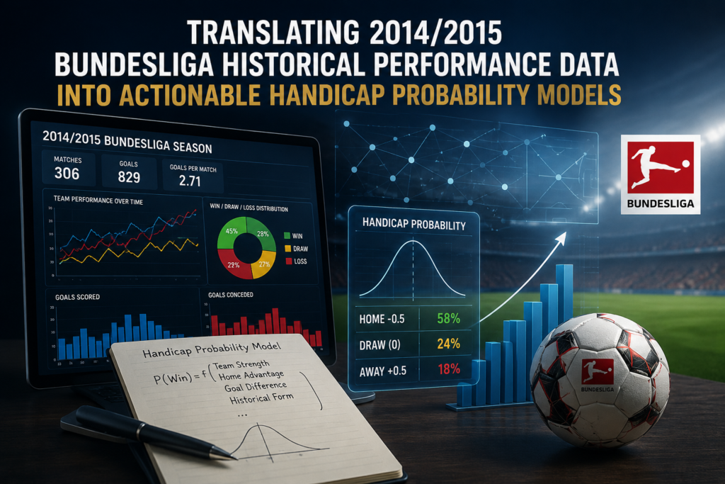 Translating 2014/2015 Bundesliga Historical Performance Data into Actionable Handicap Probability Models